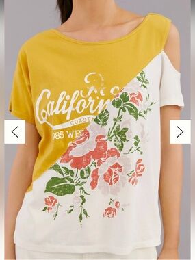 NWT Pilcro Spliced California Graphic Tee.